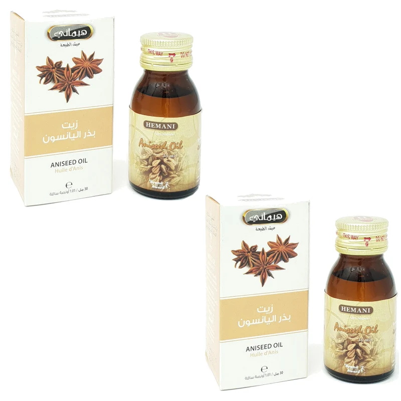 2 Huile d'Anis 30mL 100% Naturelle Hemani