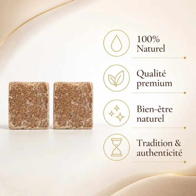 Carrés de musc ambré x2 – Parfum solide