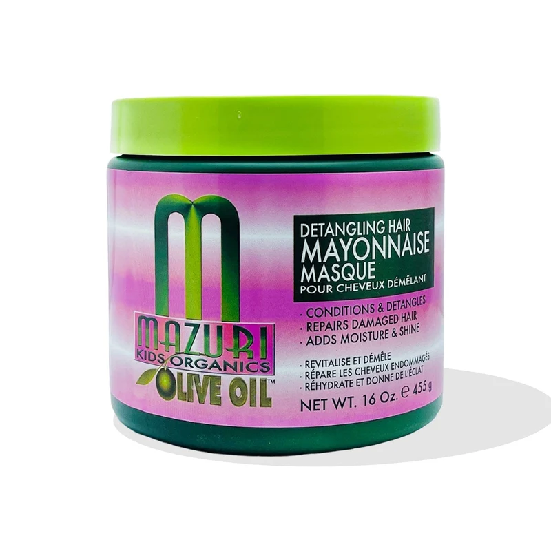 Mazuri - Masque Démêlant à l'Huile d'Olive Pour Enfants "Detangling Hair Mask Kids" - 455g