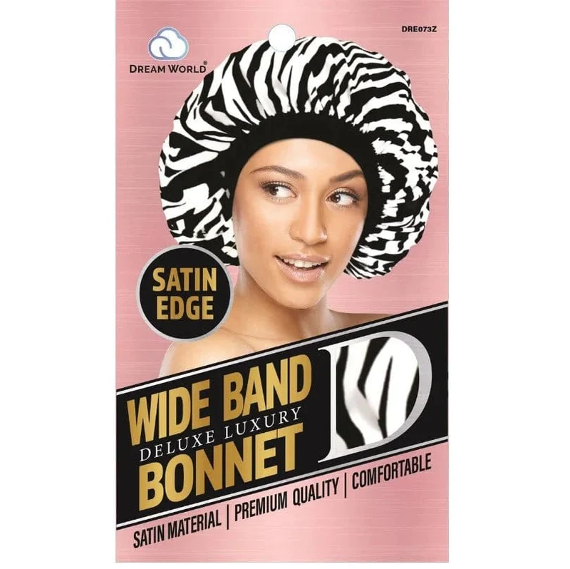 Dream World - Bonnet en Satin Bande XL Zebra- DRE073Z