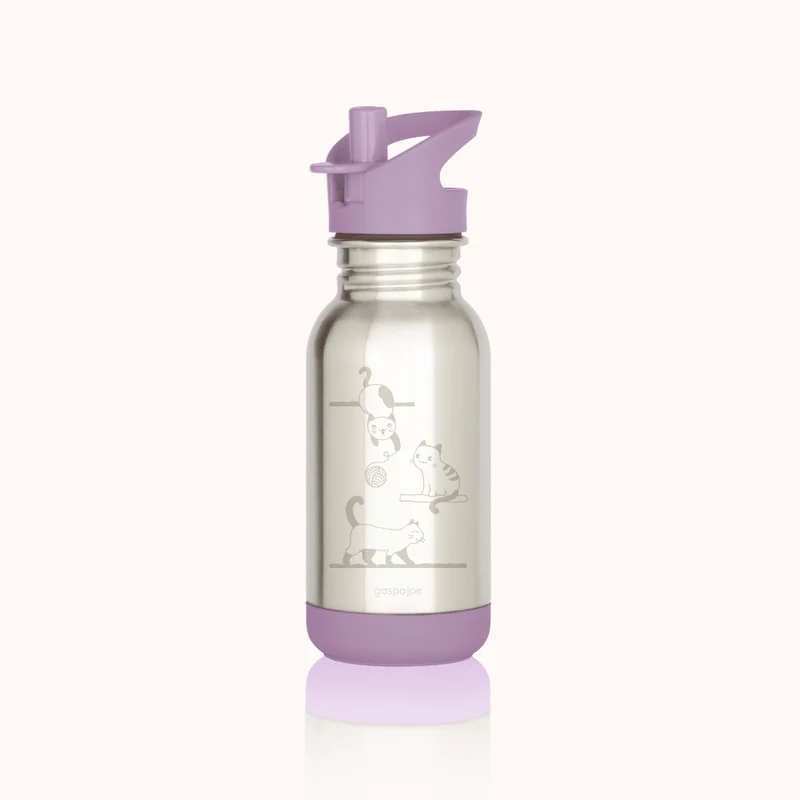 Gourde enfant en Inox Loopy - 400 ml - avec Bouchon Sport