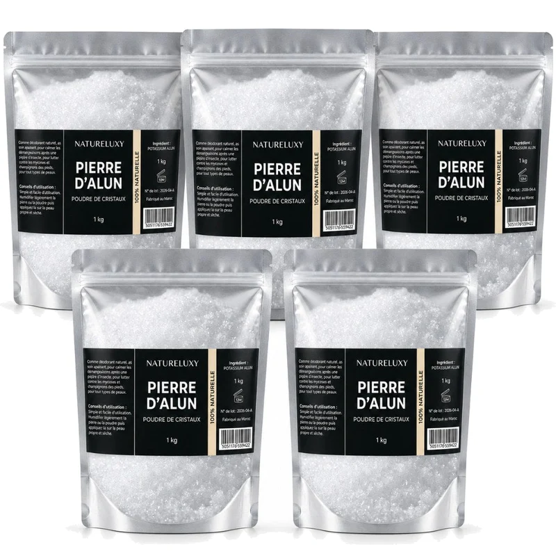 Pierre d’Alun en Poudre 5 kg — Usage Cosmétique