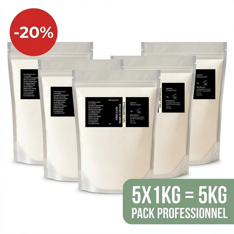 Pierre d’Alun en Poudre 5 kg — Usage Cosmétique