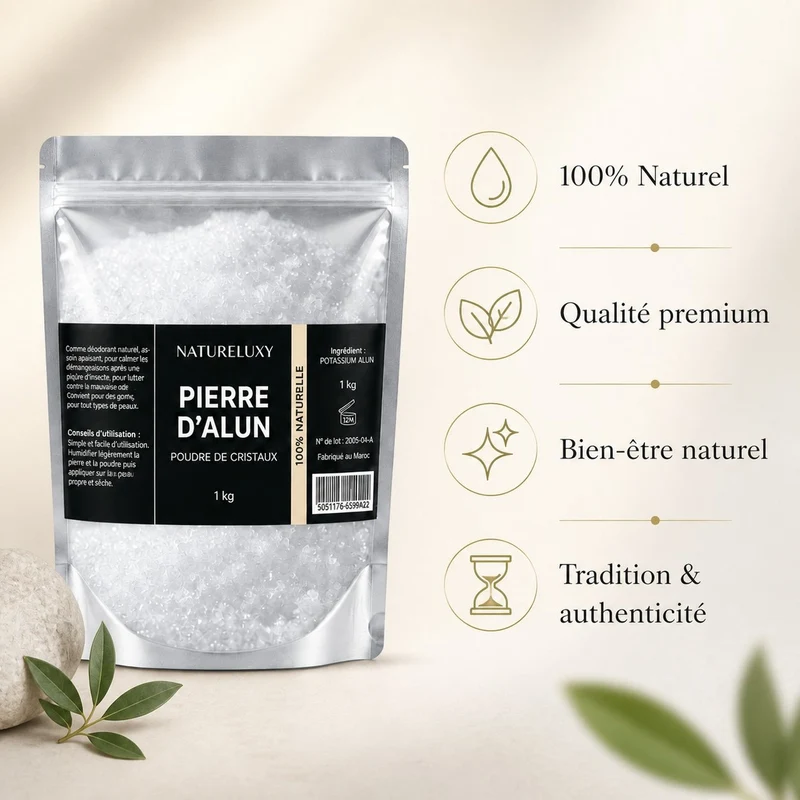 Pierre d’Alun en Poudre 5 kg — Usage Cosmétique