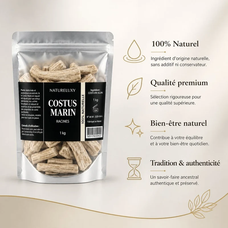 Costus Marin Brut 3X1Kg 100% Naturel Natureluxy