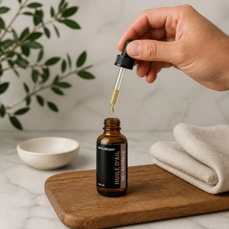 5 Huile d'Ail 100mL Pipette 100% Naturelle