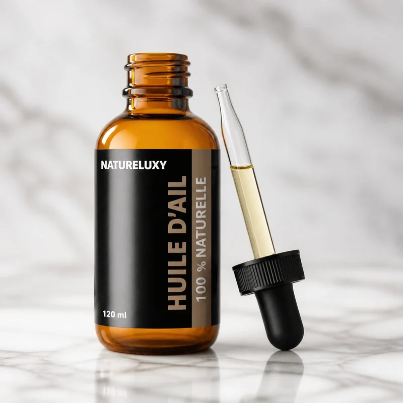 5 Huile d'Ail 100mL Pipette 100% Naturelle