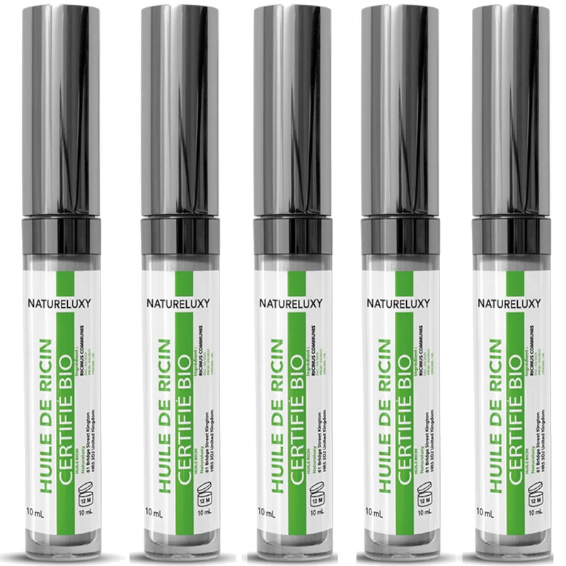 5 Huile de ricin en mascara pour faire pousser les cils - 10 ml