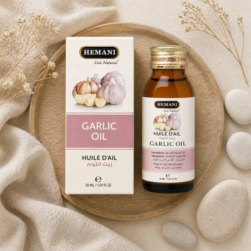 Huile d'ail 30ml Hemani Naturel