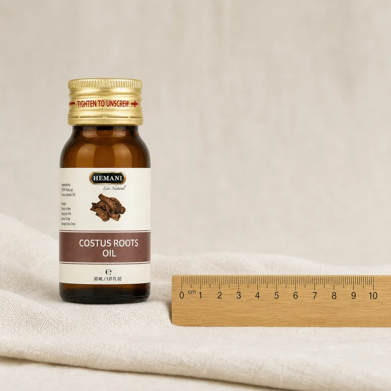 5 Huile de Costus Indien 30mL Hemani 100% naturelle