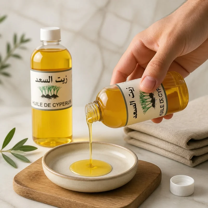 Pack 4×1L Huile de Souchet 100% Naturelle – Macérat – Soin peau & cheveux – Format économique 4 L