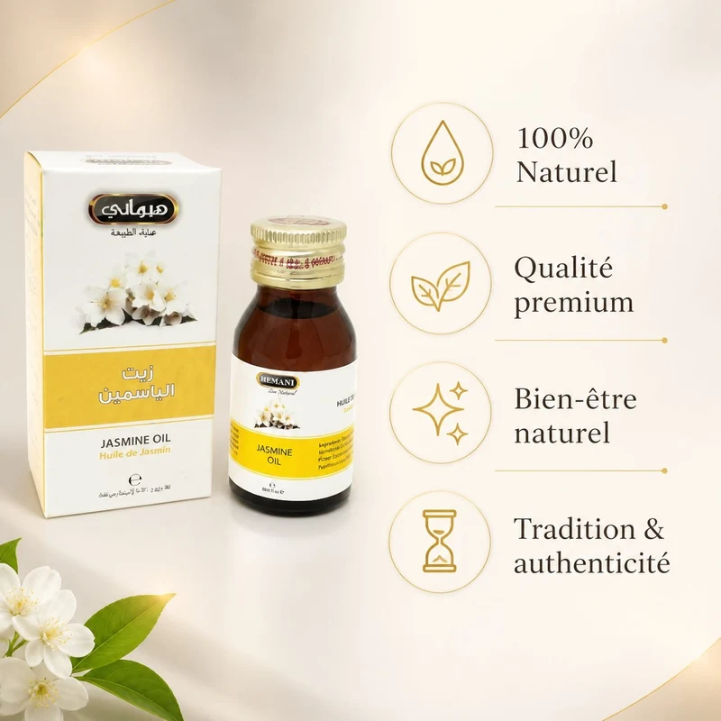 5 Huile de Jasmin 30ml Naturelle Hemani