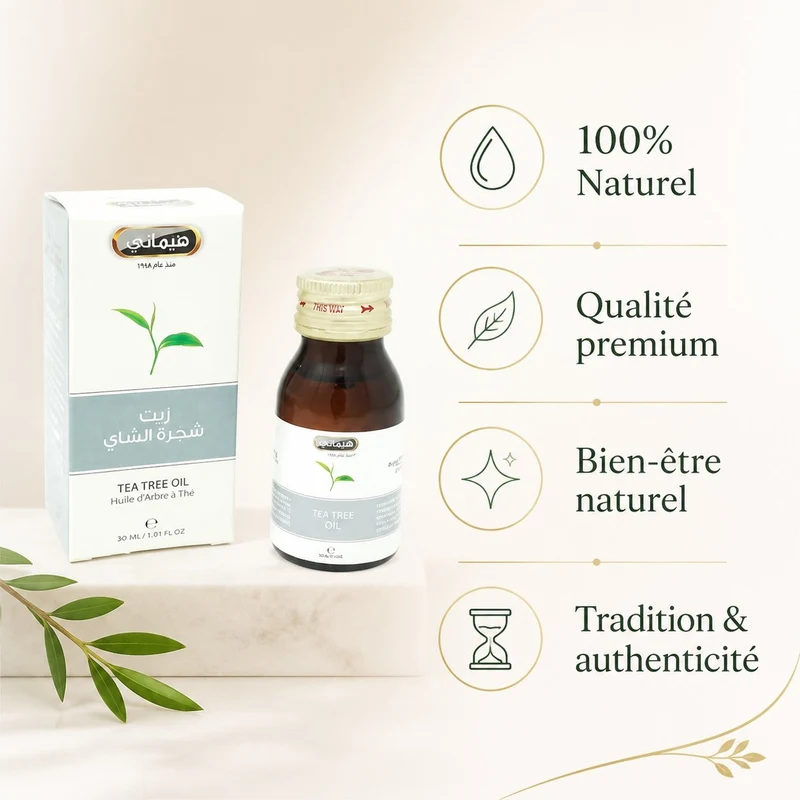 5 Huile d'Arbre à Thé 30mL 100% Naturelle Hemani