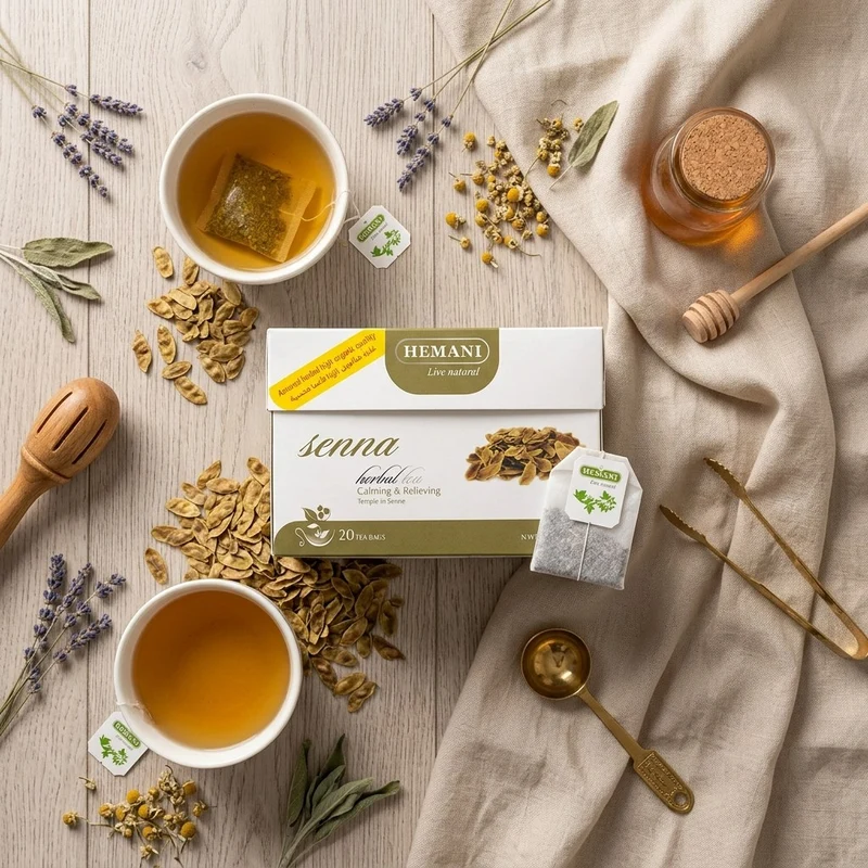 Lot 5× Tisane Séné Hemani – 5 boîtes de 20 sachets (100 tisanes) – Infusion au séné – Format économique