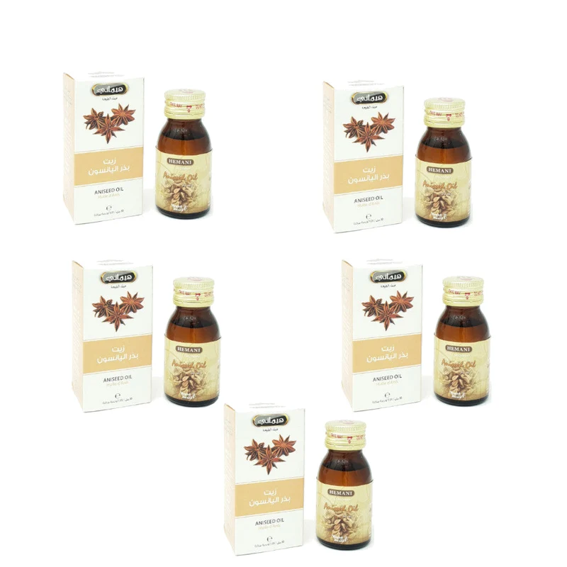 5 Huile d'Anis 30mL 100% Naturelle Hemani