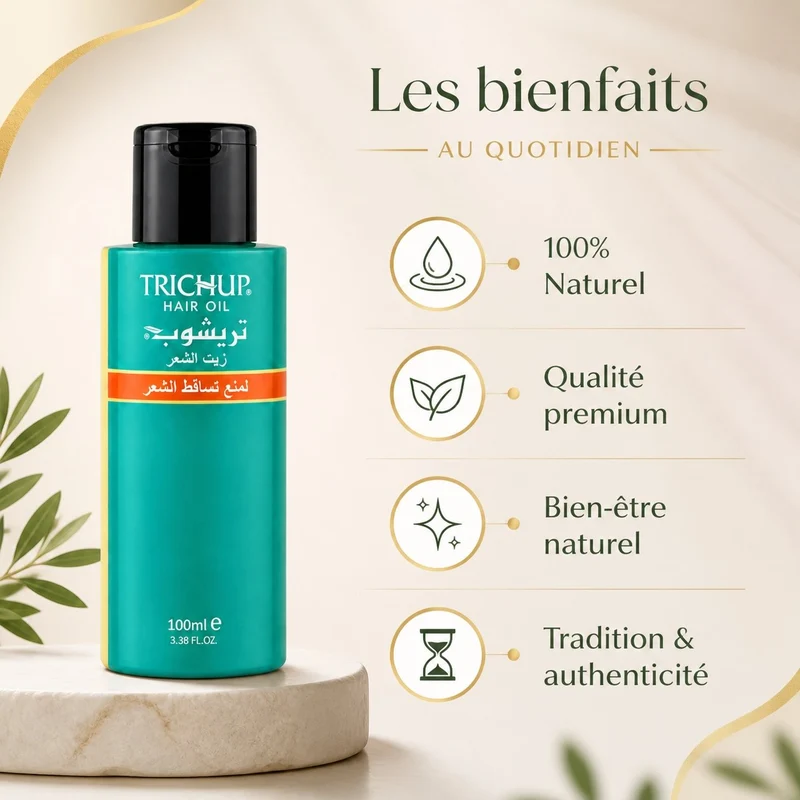 5 Huile Anti-Chute Soin Indien Trichup 50mL