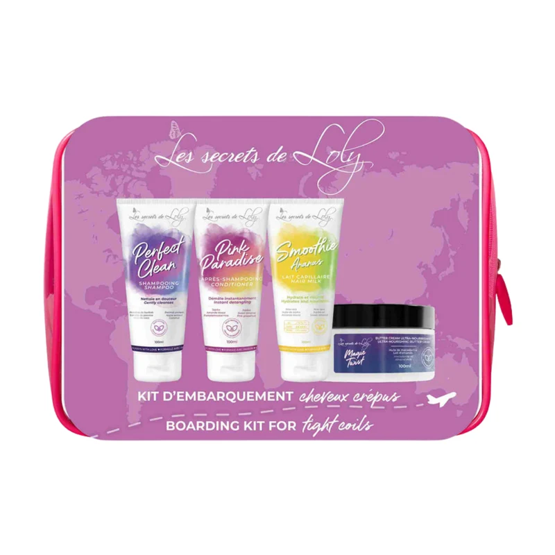 Trousse Voyage en 4 Etapes - Cheveux Crépus