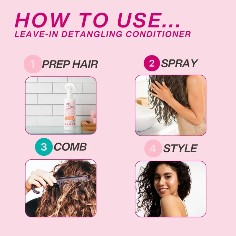 Dippity Do Girls with Curls - Démêlant sans rinçage "Laeve In Detangling conditioner" - 236ml