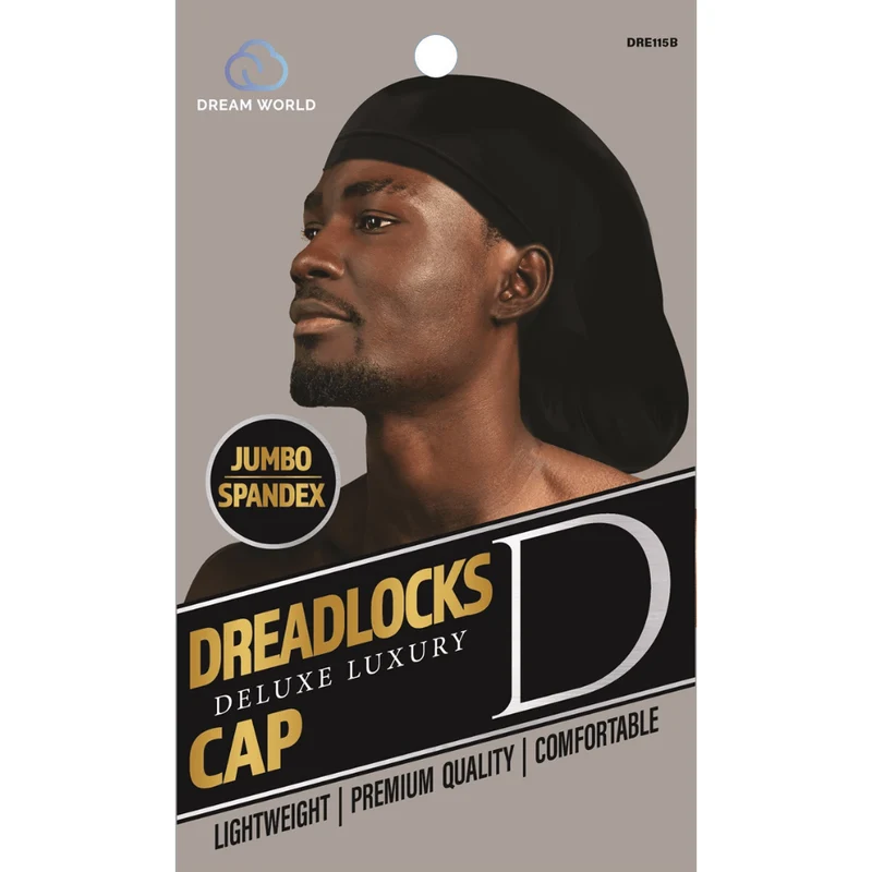 Dream World - Bonnet Dreadlocks satin noir - Taille unique - DRE115B
