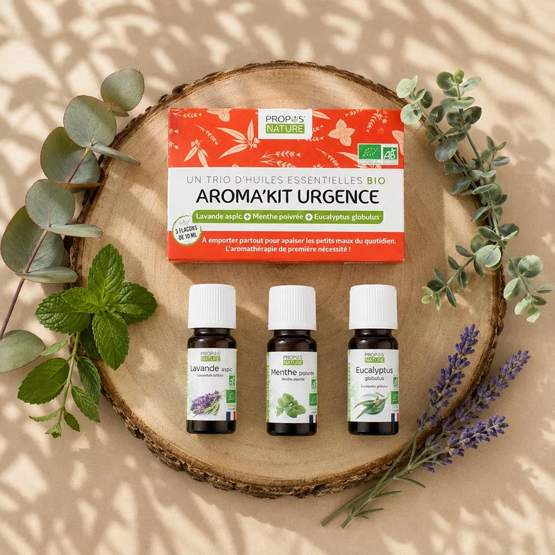 Aroma'kit Urgence - 3 huiles essentielles bio
