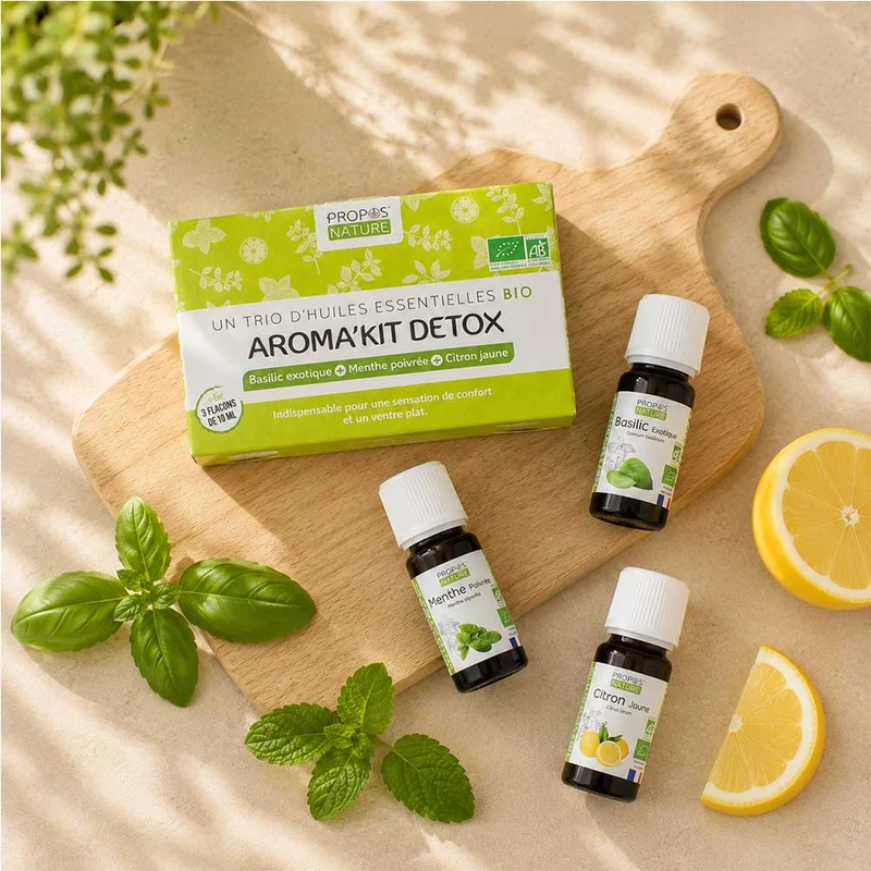 Aroma'kit Detox - 3 huiles essentielles bio
