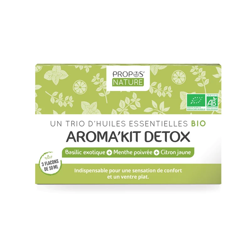 Aroma'kit Detox - 3 huiles essentielles bio