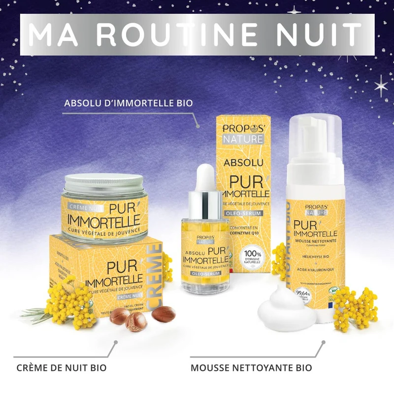 Trousse Routine nuit Pur'Immortelle - 3 soins