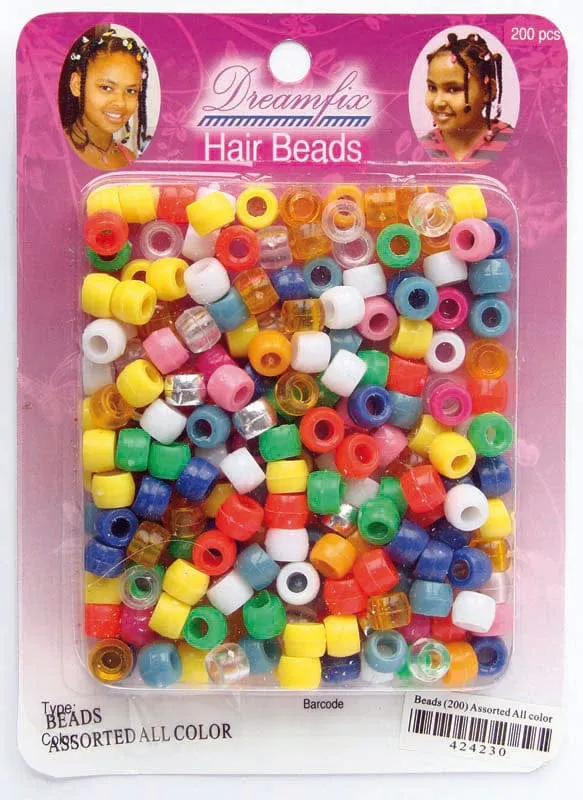 Dreamfix - Perles pour cheveux "Hair Beads" - 200 pcs (différents coloris)