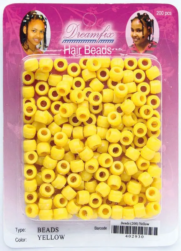 Dreamfix - Perles pour cheveux "Hair Beads" - 200 pcs (différents coloris)