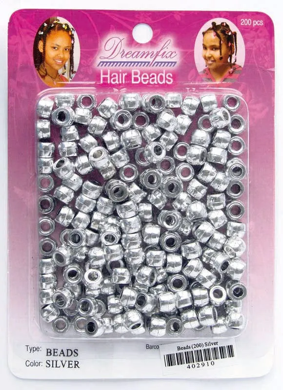 Dreamfix - Perles pour cheveux "Hair Beads" - 200 pcs (différents coloris)