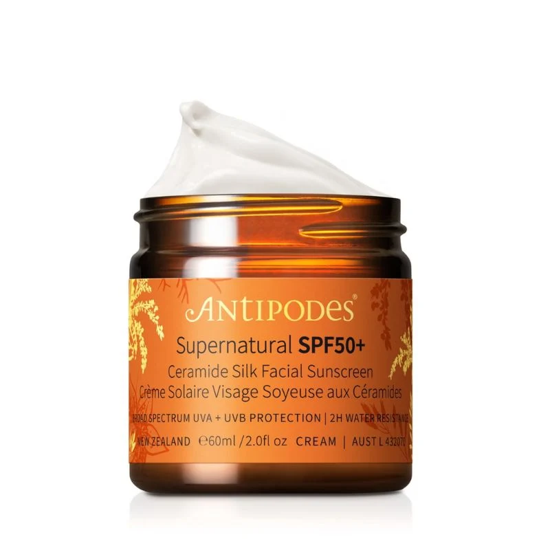 Super Natural SPF50+ - Crème Solaire Visage Soyeuse aux Céramides