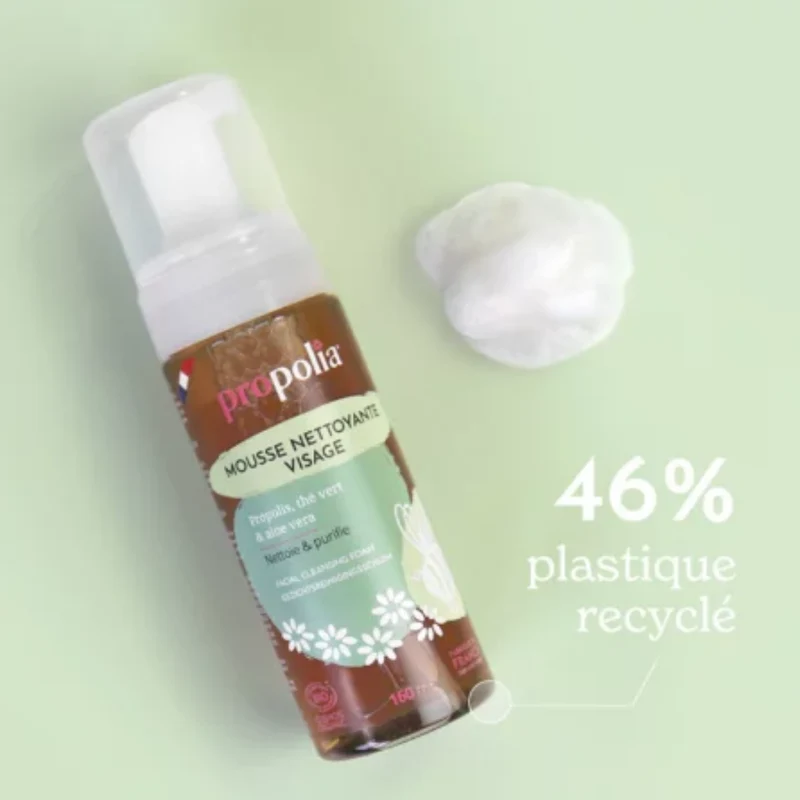 Mousse Nettoyante - Propolis Thé Vert et Aloe Vera