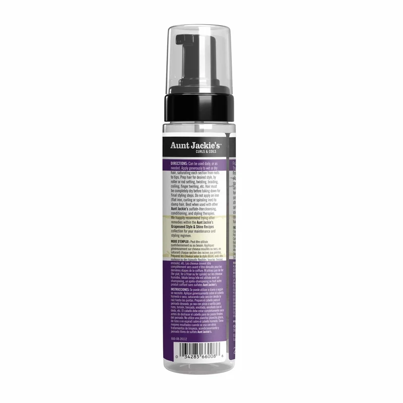 Aunt Jackie's - Mousse coiffante à l'huile de pépins de raisins "Frizz Patrol" - 244ml