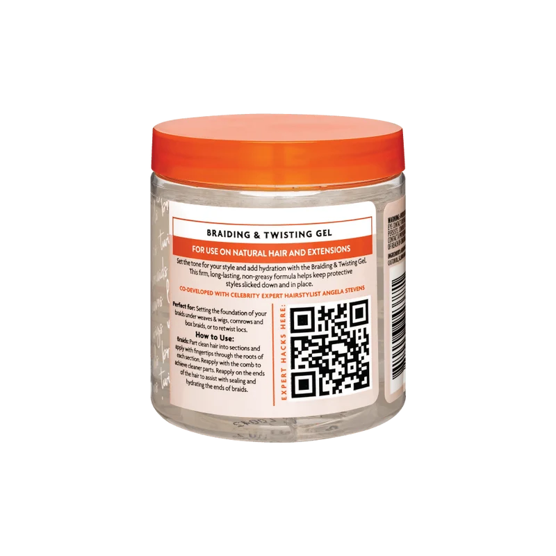 Cantu - Gel pour tresses & torsades "Protective Style Braiding & Twisting Gel" - 227g