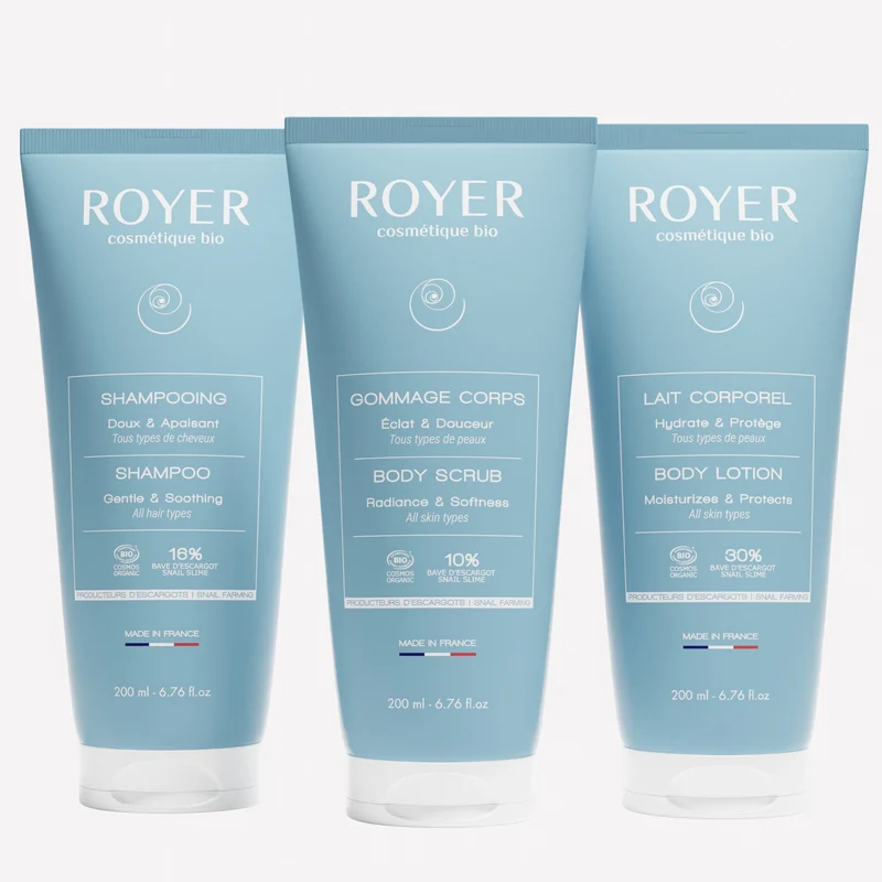 Routine corps & cheveux à la bave d'escargot