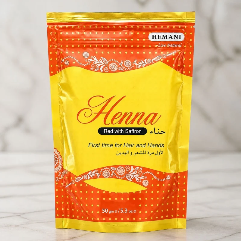 Henné Hemani Rouge et Safran