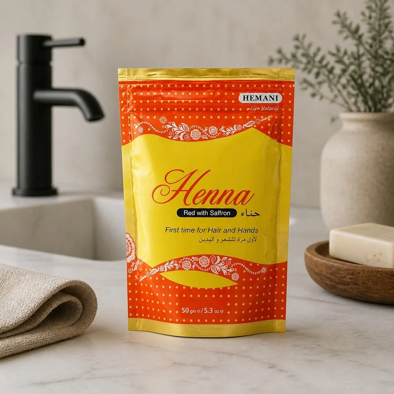 Henné Hemani Rouge et Safran