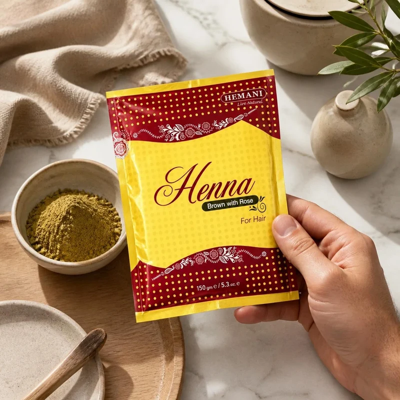 Henné Hemani Marron à la Rose
