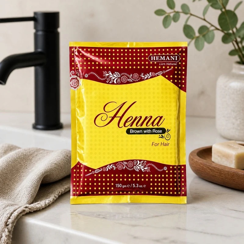 Henné Hemani Marron à la Rose