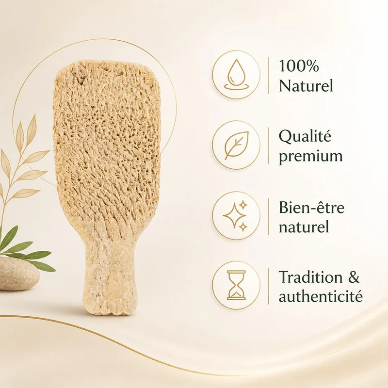 Grattoir Gommage en Terre Cuite