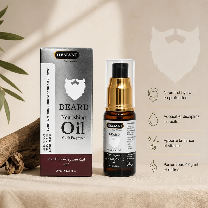 Huile à Barbe senteur oud Hemani