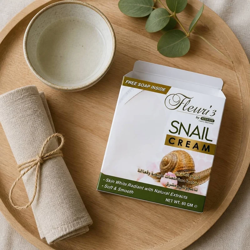 Crème Visage à la Bave d'escargot Jour et Nuit Hemani