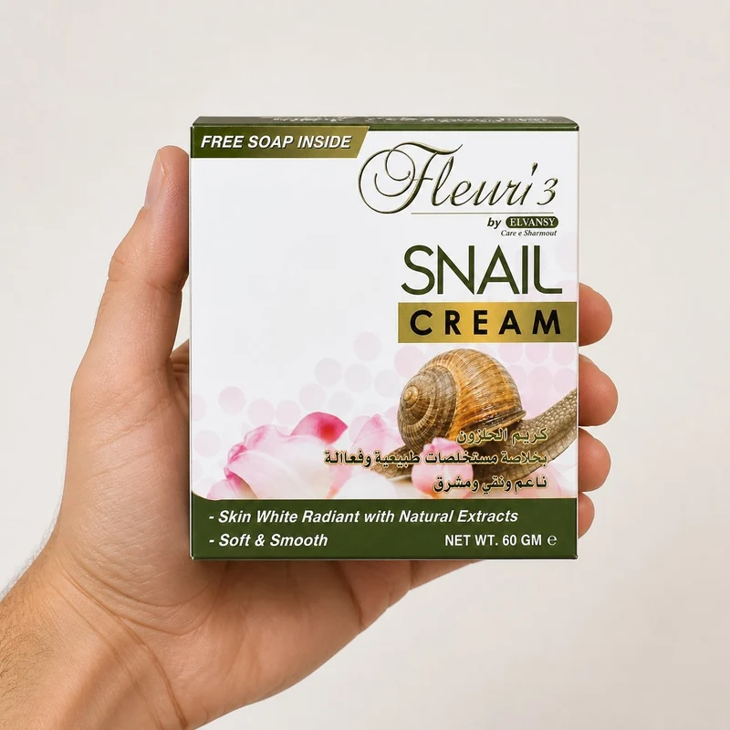 Crème Visage à la Bave d'escargot Jour et Nuit Hemani
