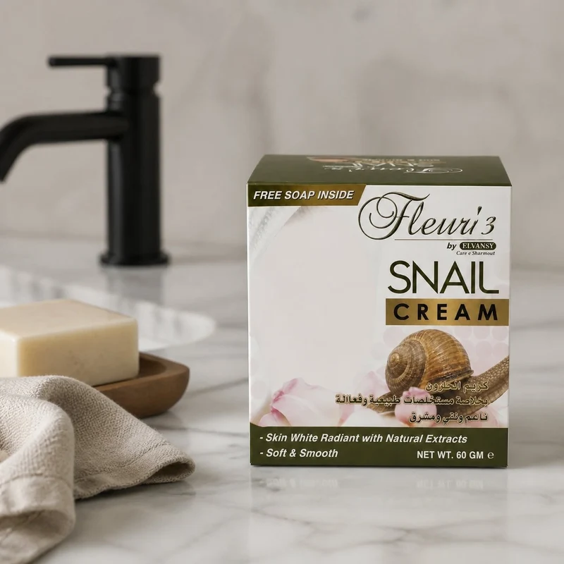 Crème Visage à la Bave d'escargot Jour et Nuit Hemani