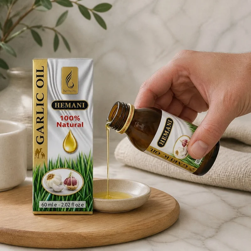 Huile d'ail 60ml Hemani Naturel
