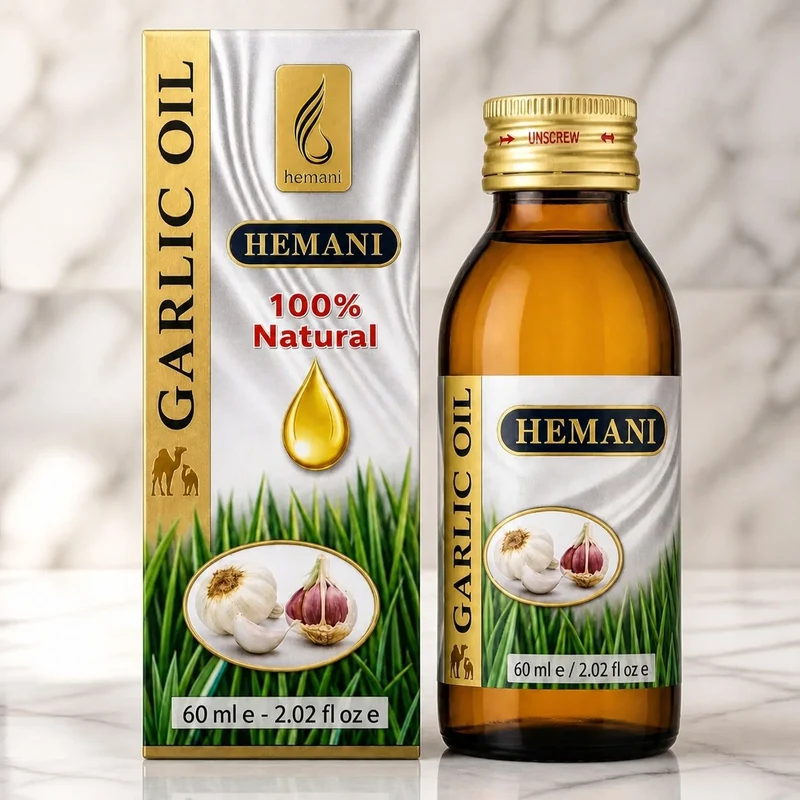 Huile d'ail 60ml Hemani Naturel