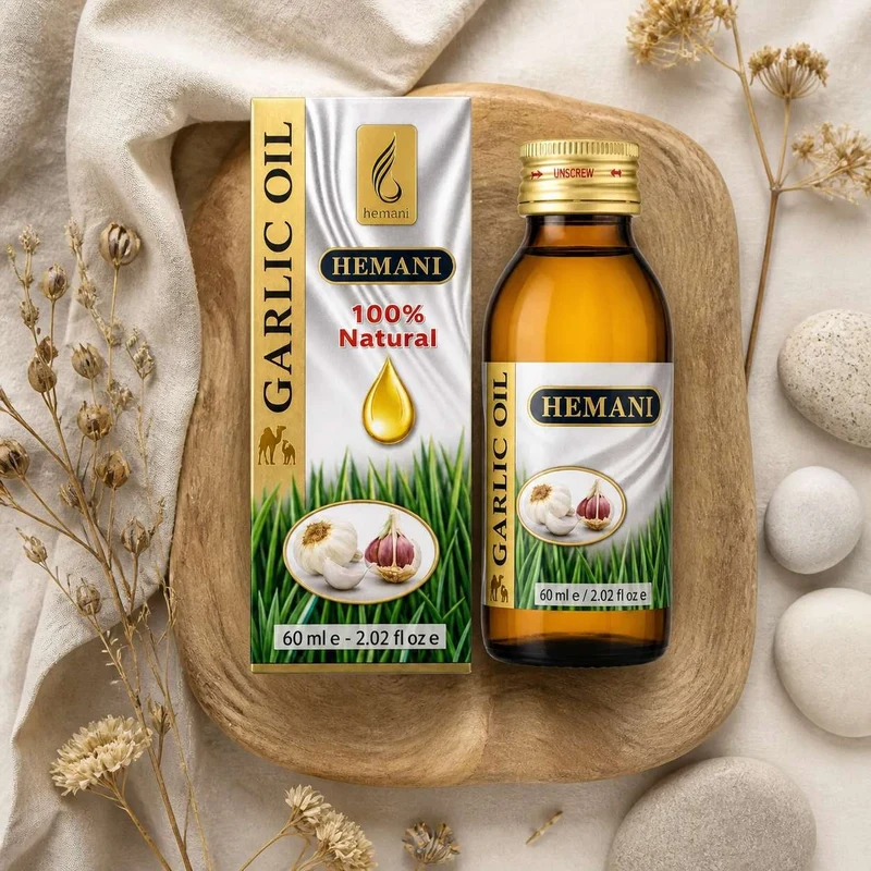 Huile d'ail 60ml Hemani Naturel