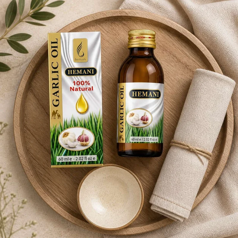 Huile d'ail 60ml Hemani Naturel