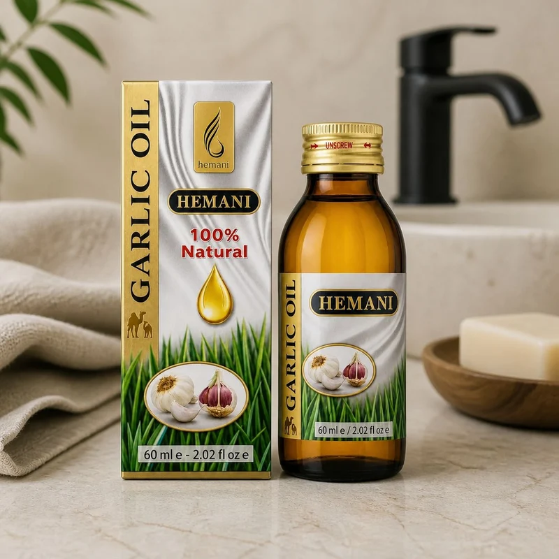 Huile d'ail 60ml Hemani Naturel