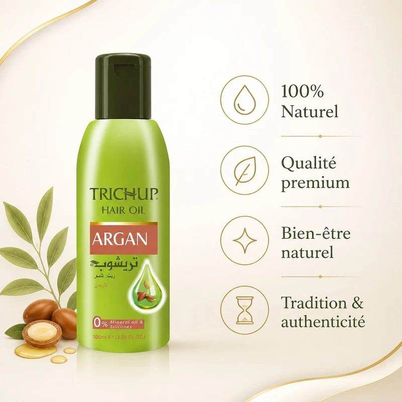 Huile capillaire à l'Argan Trichup - 100mL